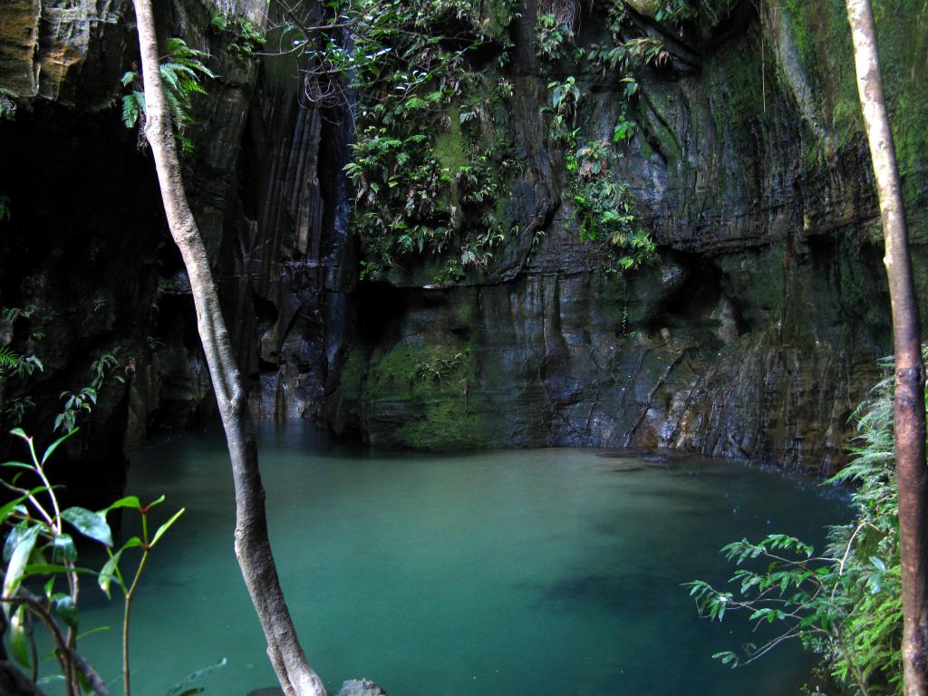Cascade des Nymphes waterfall in the Namaza valley, Isalo
