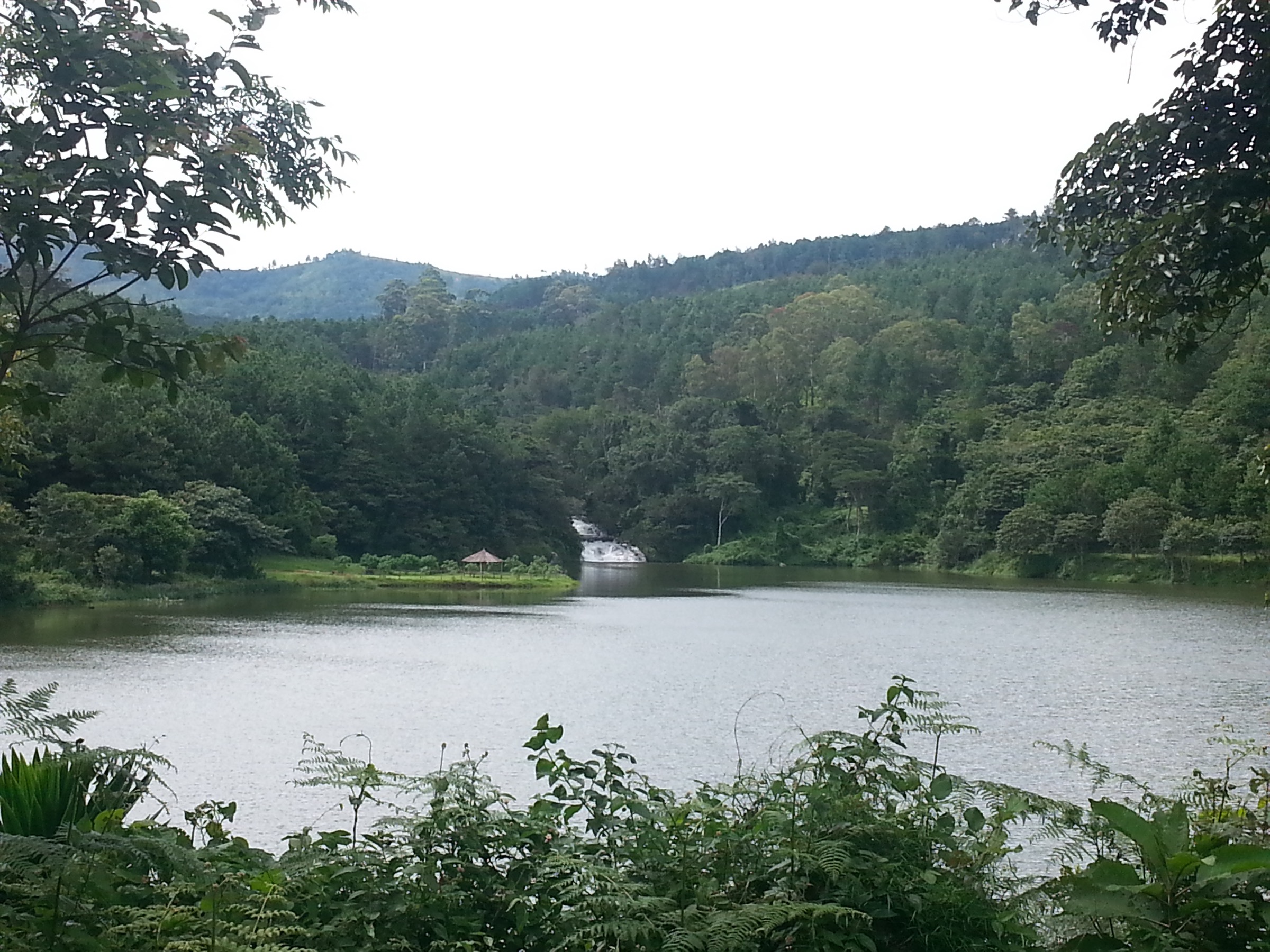 Mulunguzi Dam and Williams Falls on the Zomba Plateau, Malawi