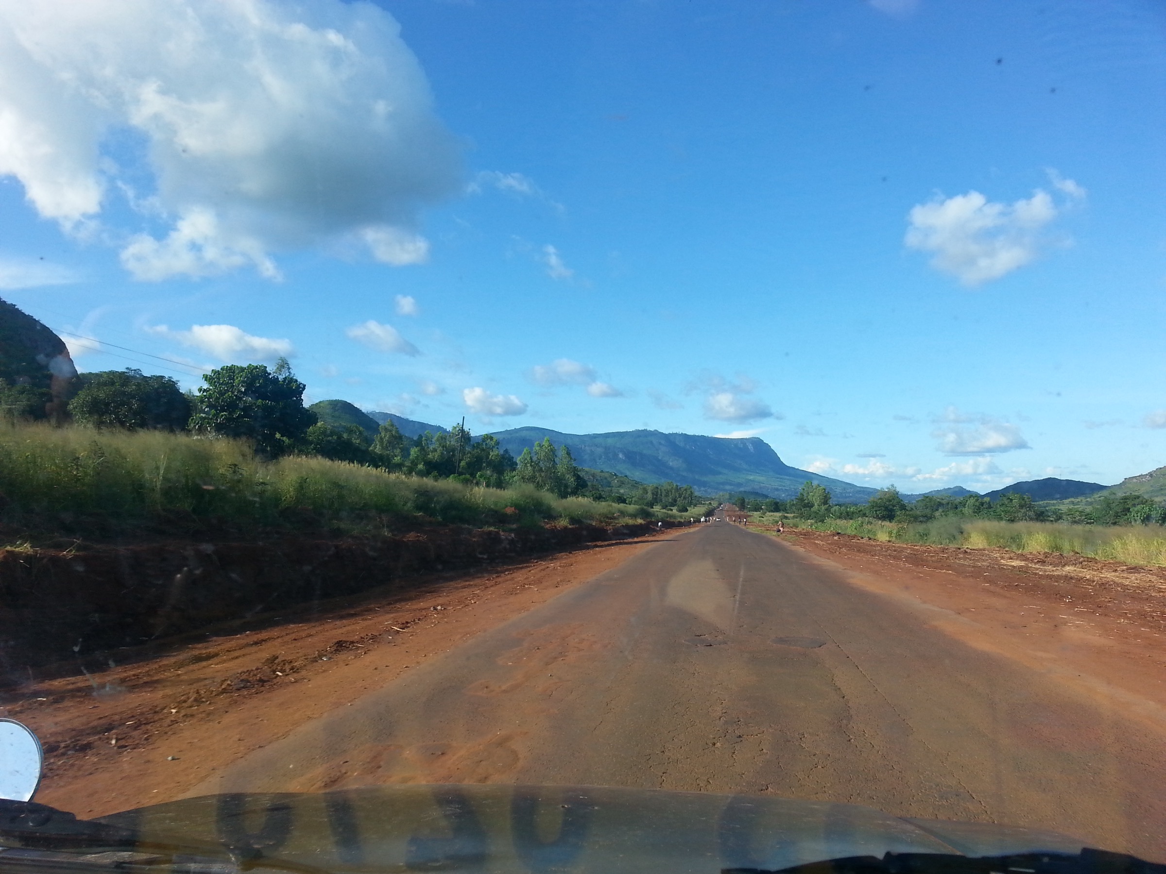 The Zomba Plateau from the south, southern Malawi
