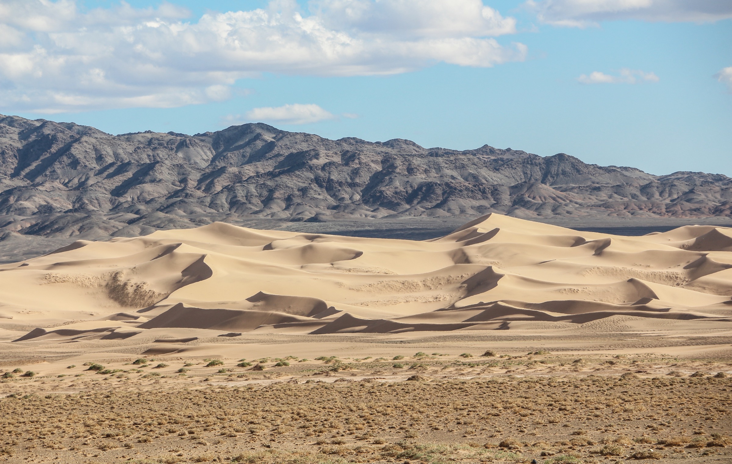 Sand dunes of Khongoryn Els in the Gobi Desert, Mongolia