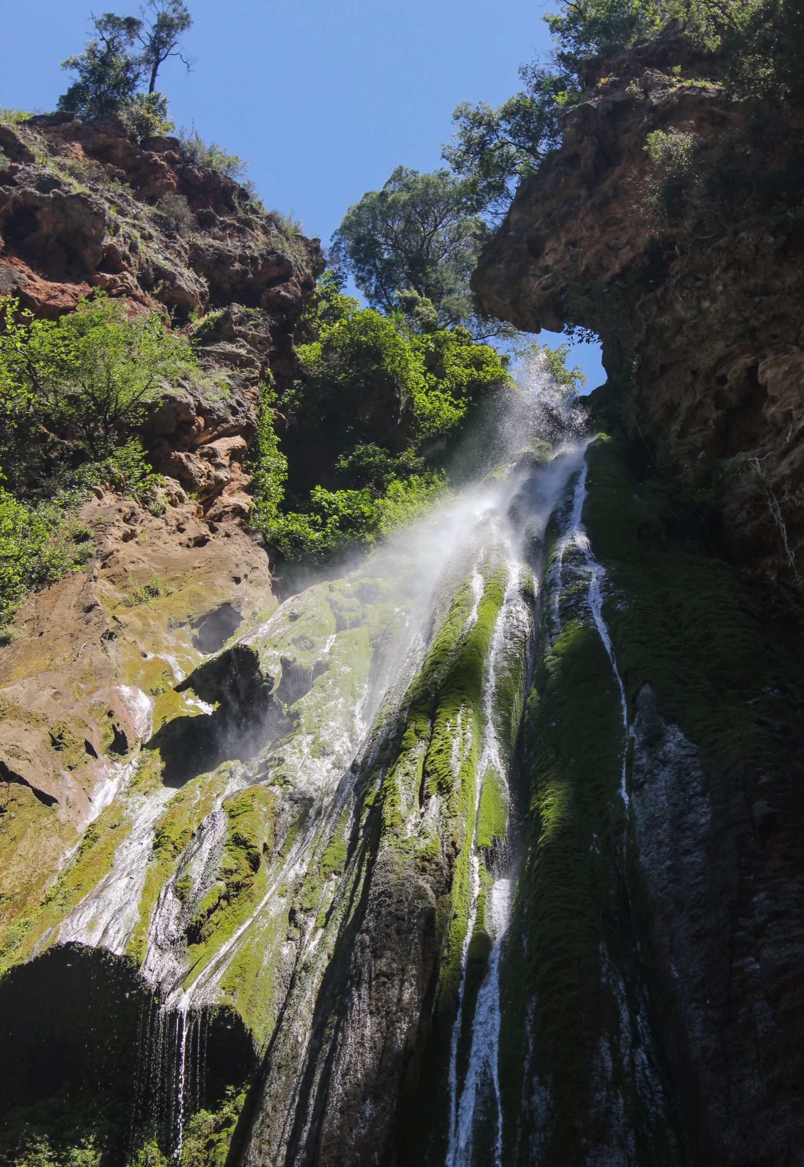 Akchour waterfall in Talassemtane National Park, Rif Mountains, Morocco