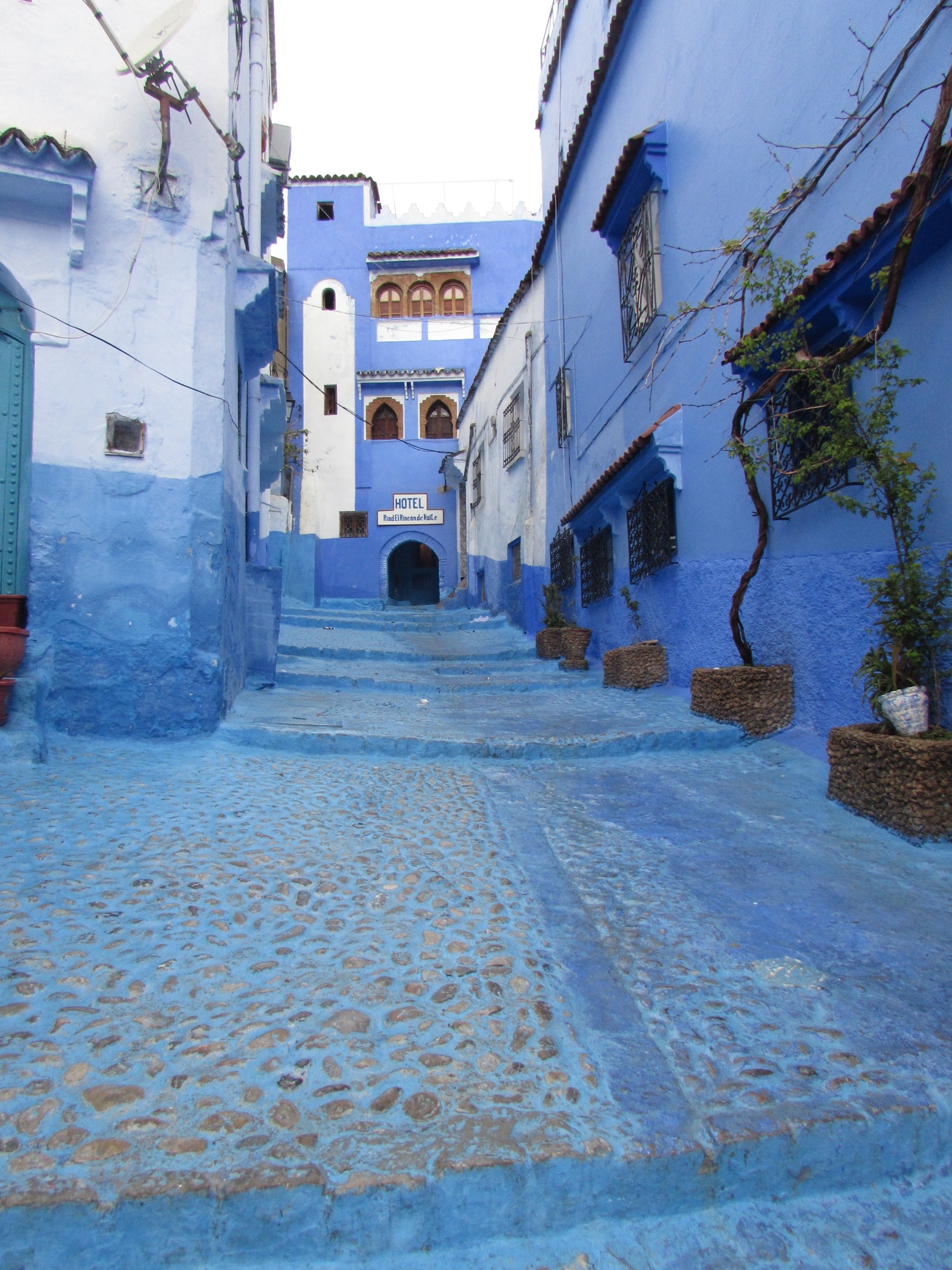 Blue-washed medina of Chefchaouen in the Rif Mountains, Morocco
