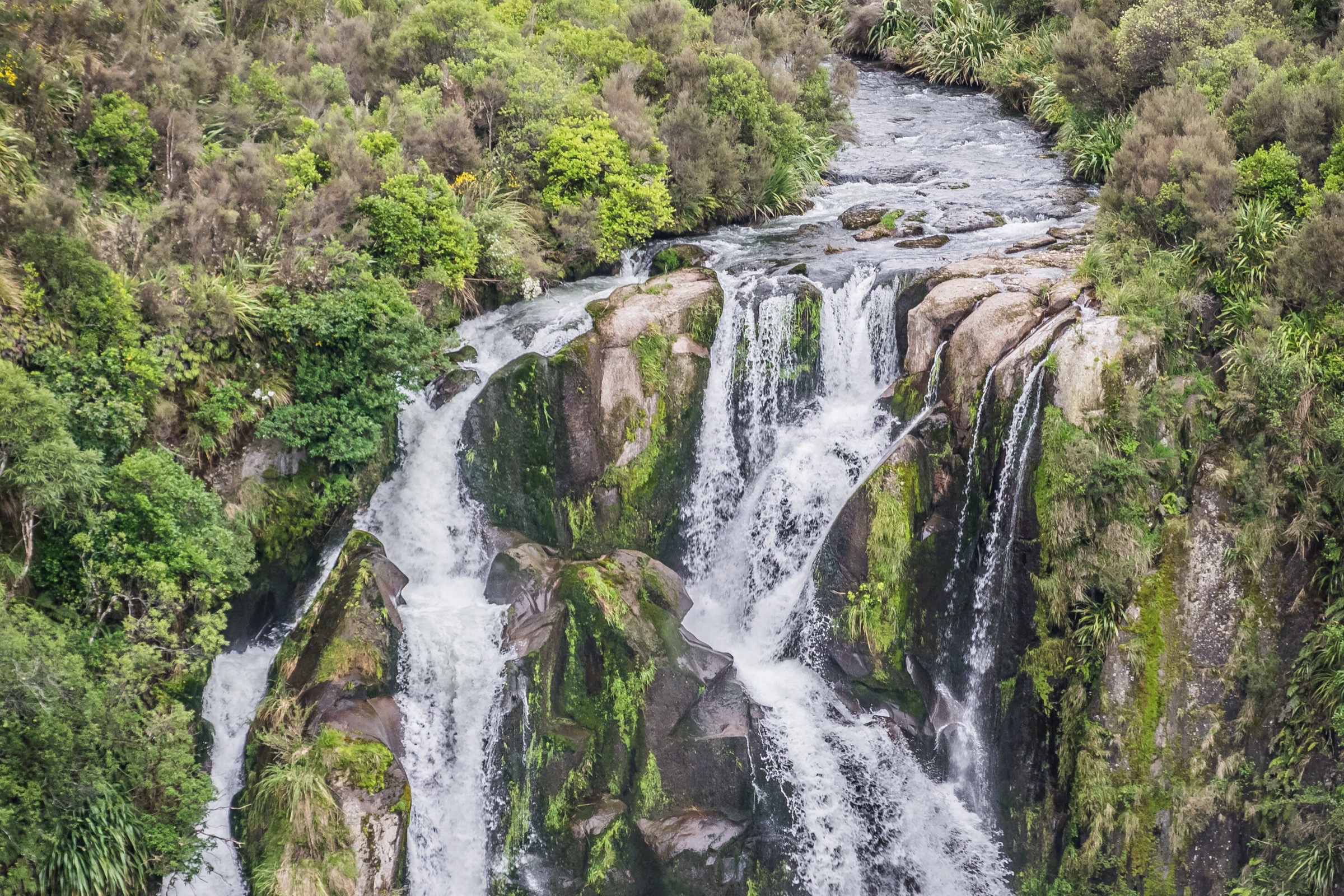Waipunga Falls on the Napier–Taupō side of the central Ahimanawa Range