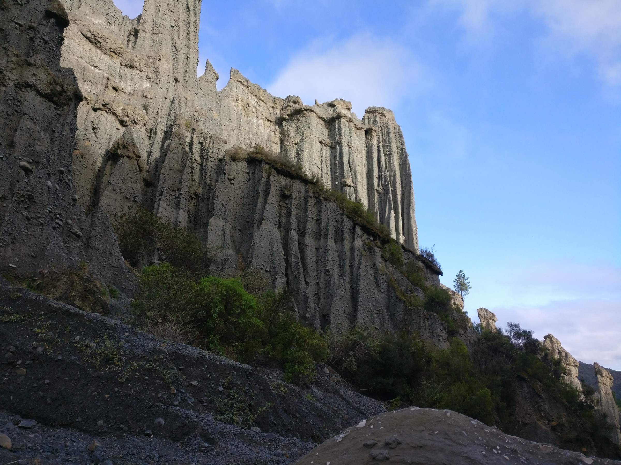 Detailed view of the Putangirua Pinnacles earth-pillar formations, Putangirua Pinnacles Scenic Reserve