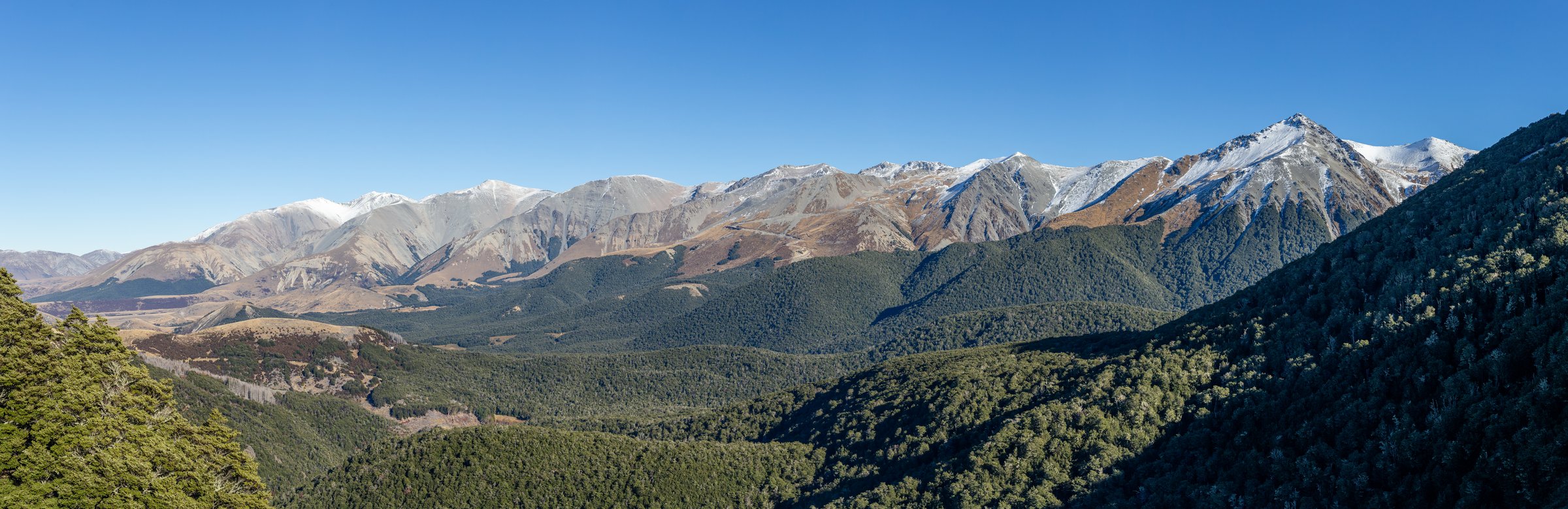 Craigieburn Range from Helicopter Hill Track