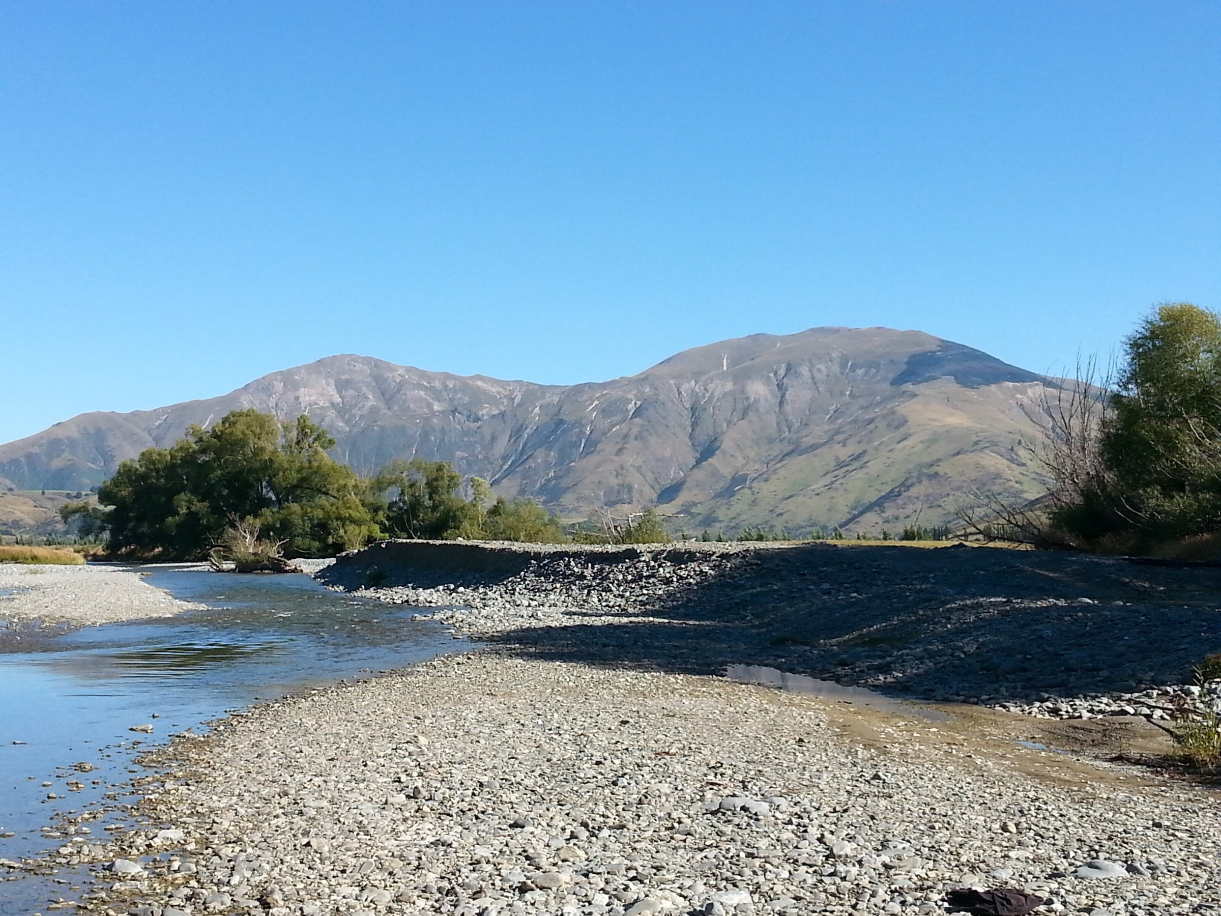 Eyre Creek near Athol with Mid Dome in the background, northern Southland