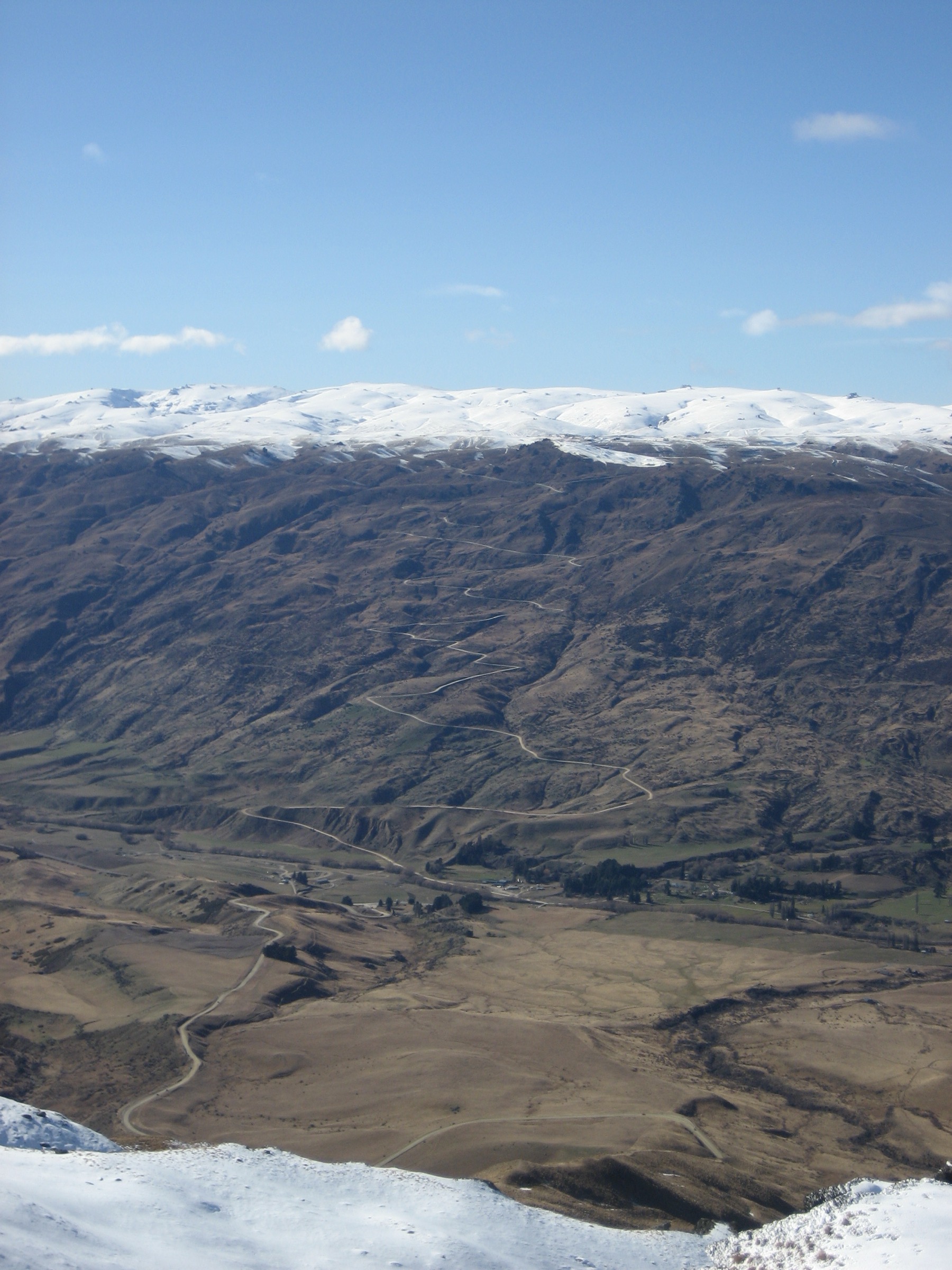 Cardrona Valley from the Snow Park access road