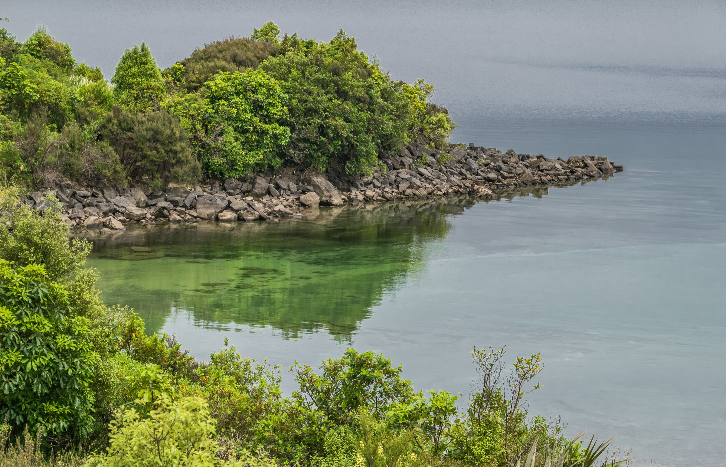 Lake Waikaremoana from the Ruapani plateau in Te Urewera