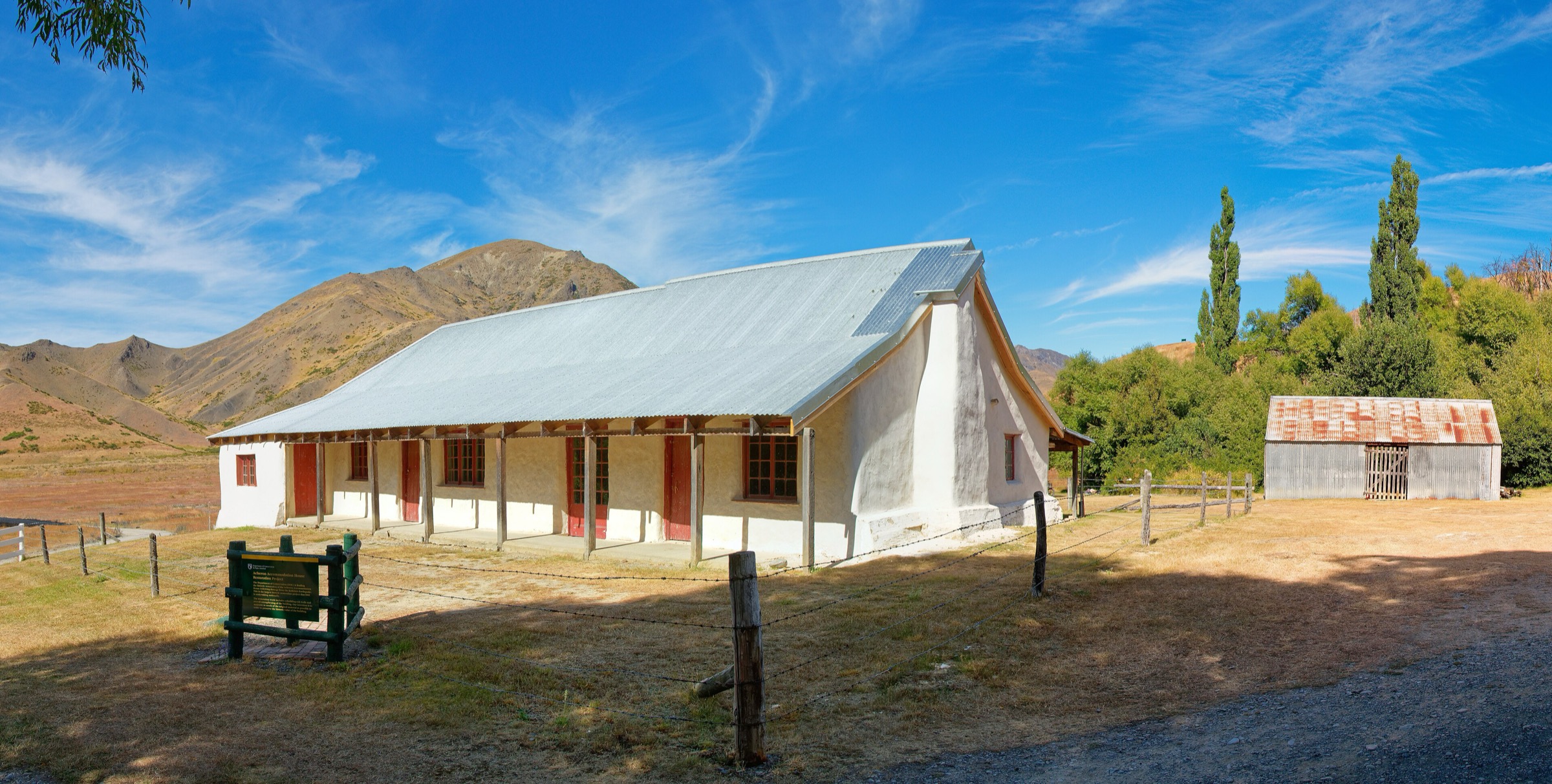 Acheron Accommodation House cob building, Molesworth Recreation Reserve, New Zealand