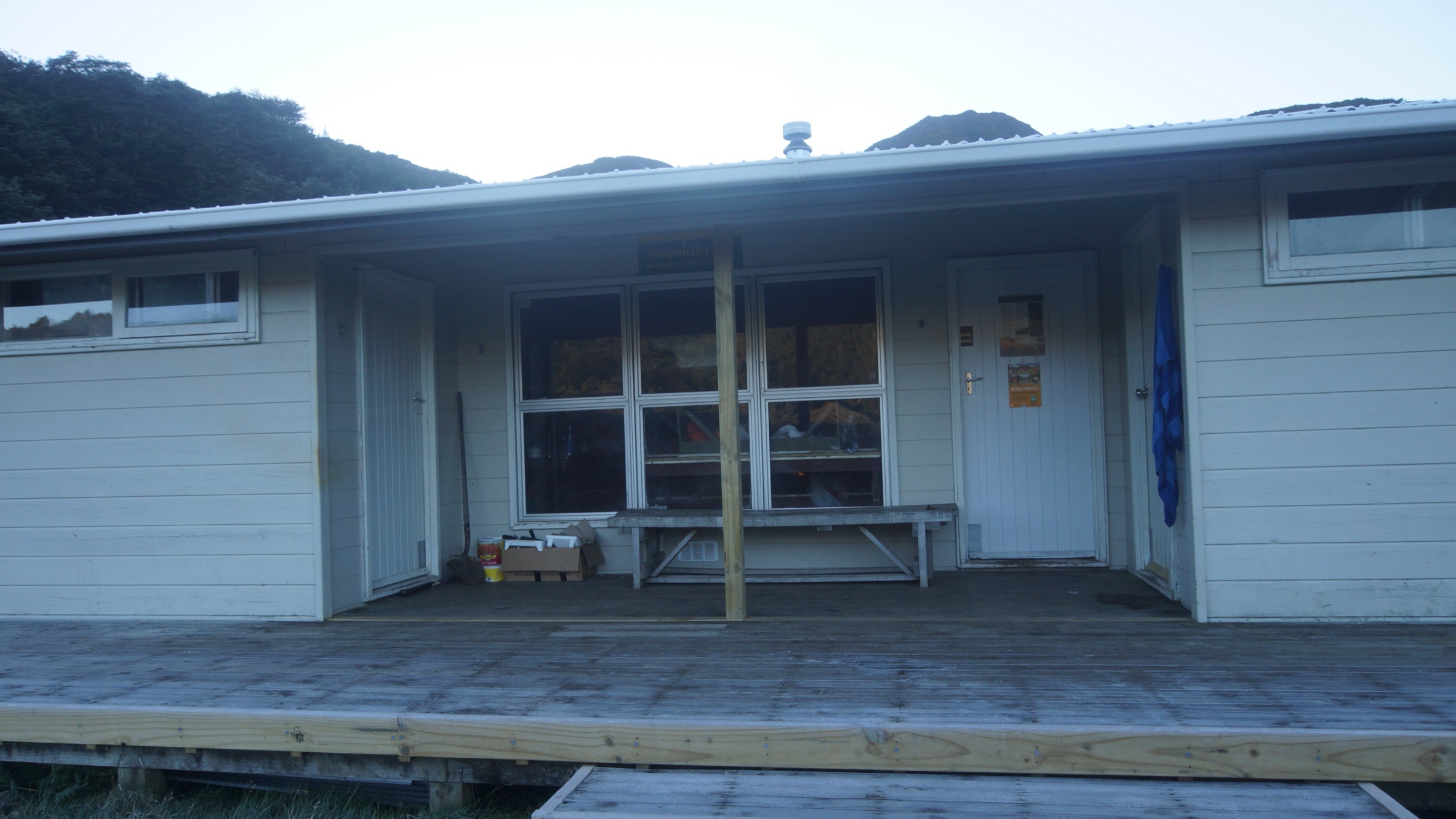 Waipakihi Hut in the upper Waipakihi Valley on the southern Kaimanawa boundary
