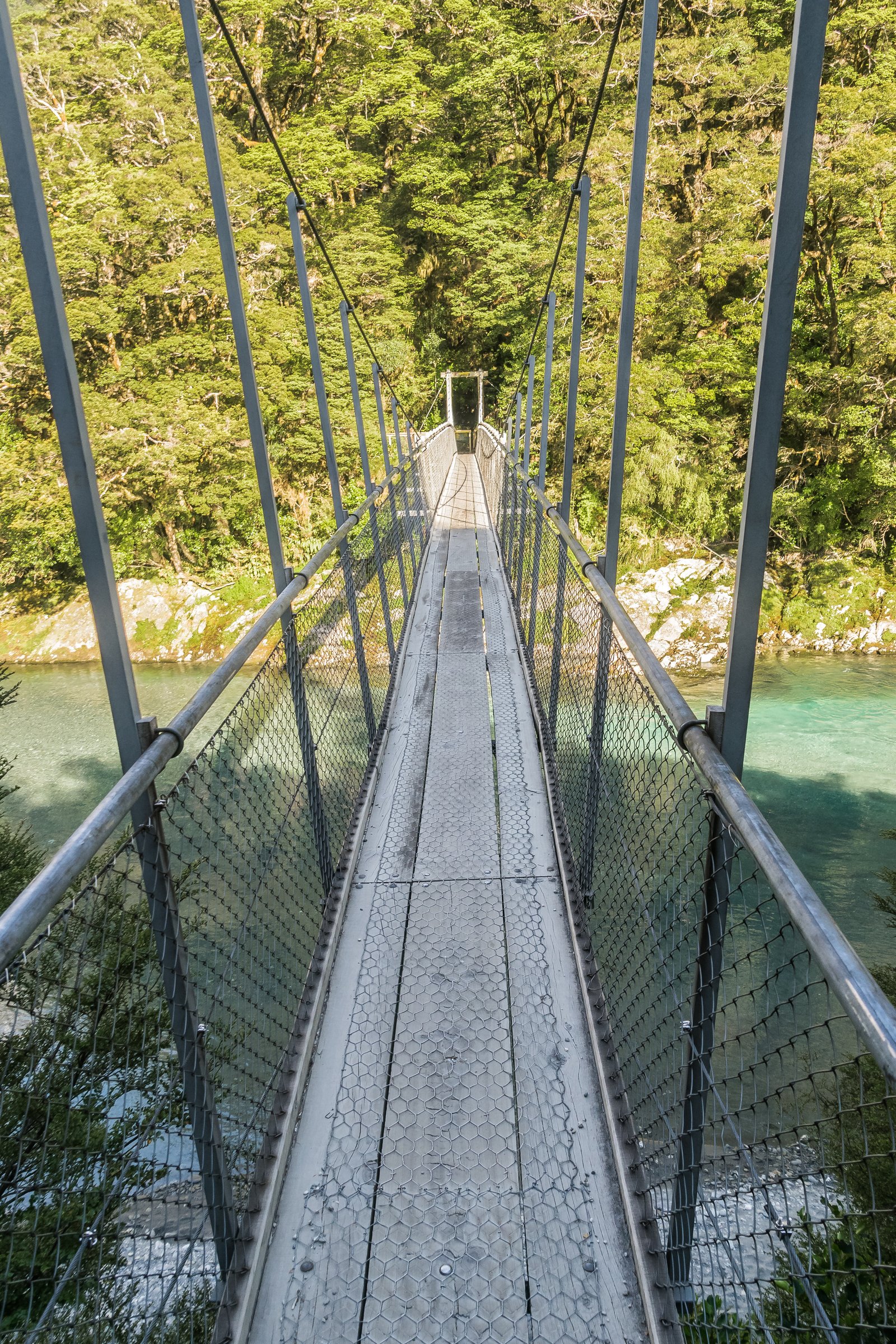 Footbridge over the Makarora River