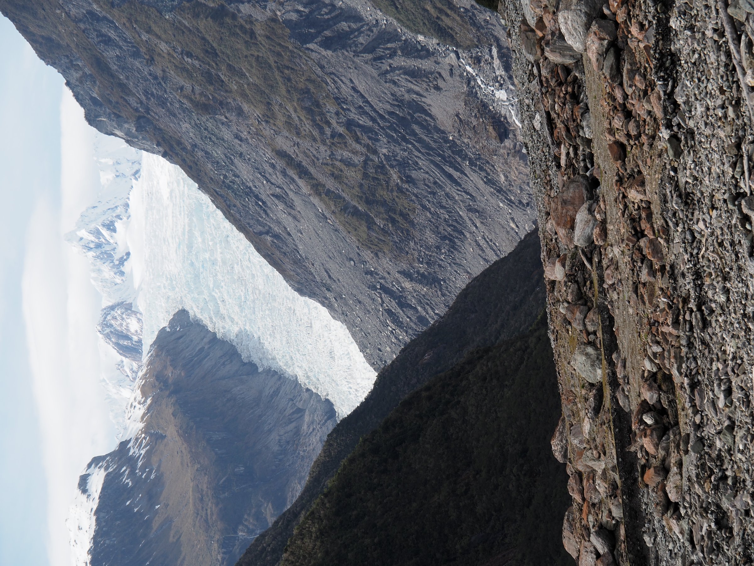 Fox Glacier south side walkway final viewing point