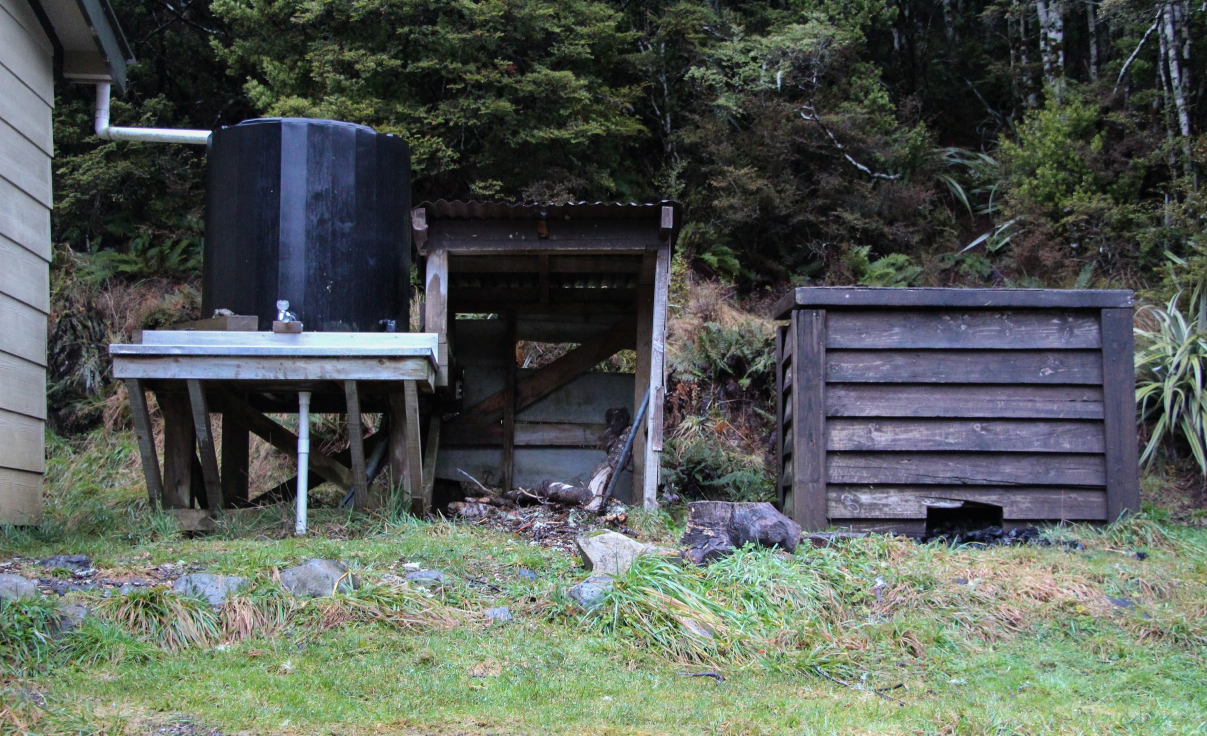 Ada Pass Hut on the St James Walkway, at the head of the Ada valley, New Zealand