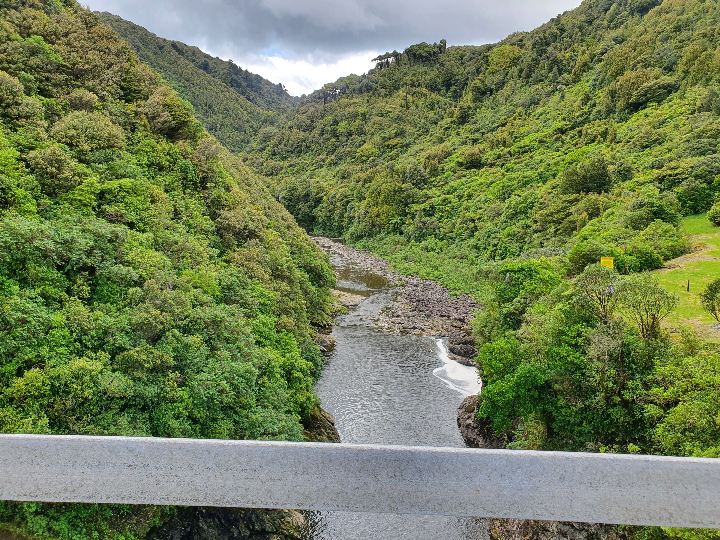 Mangahao River below the reservoir, northern Tararua Range