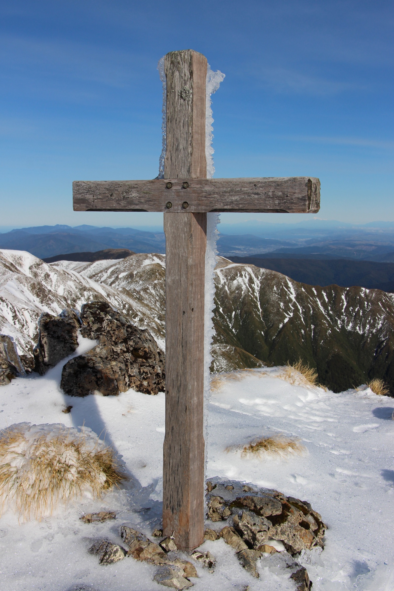 Mount Hector on the Southern Crossing above Kime Hut, southern Tararua Range