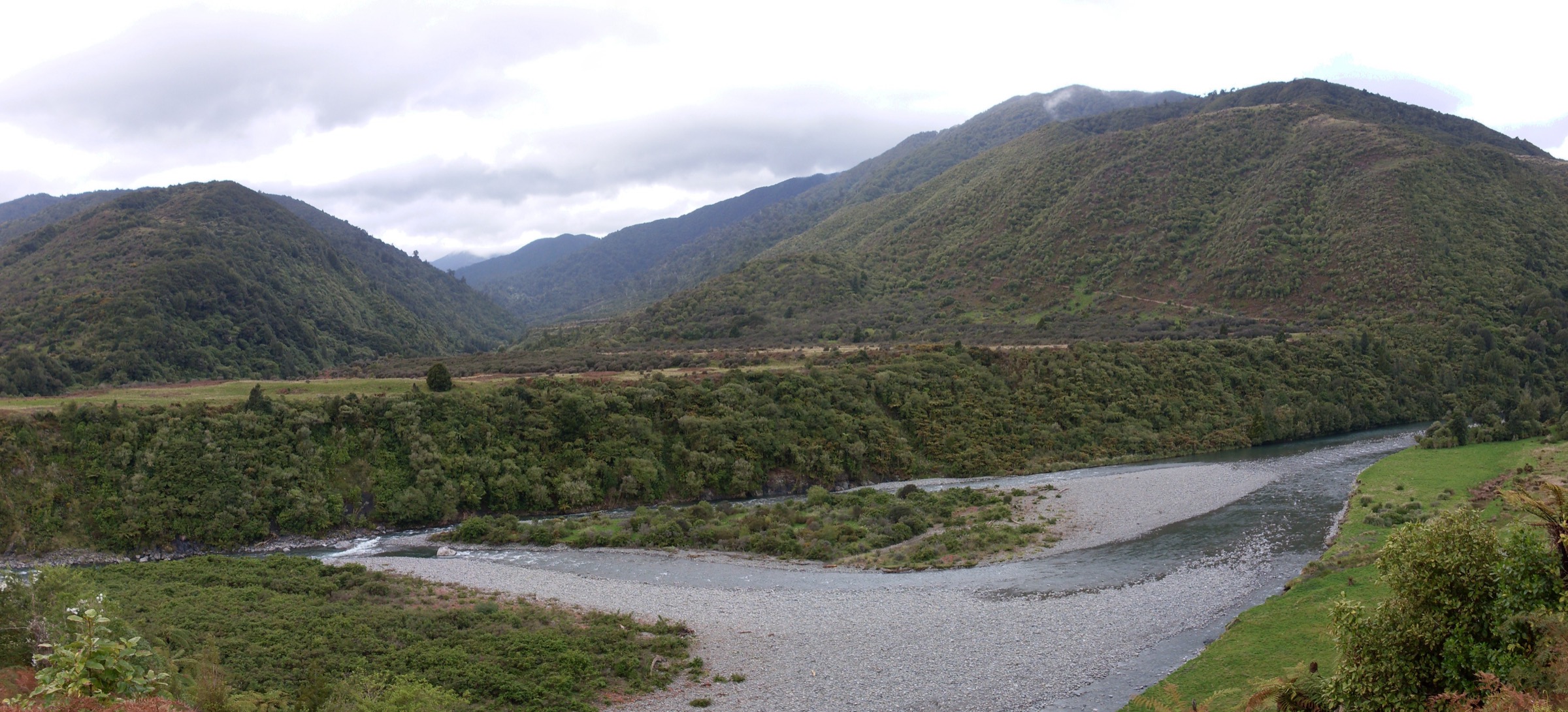 Otaki Forks and the Otaki River, western Tararua Range