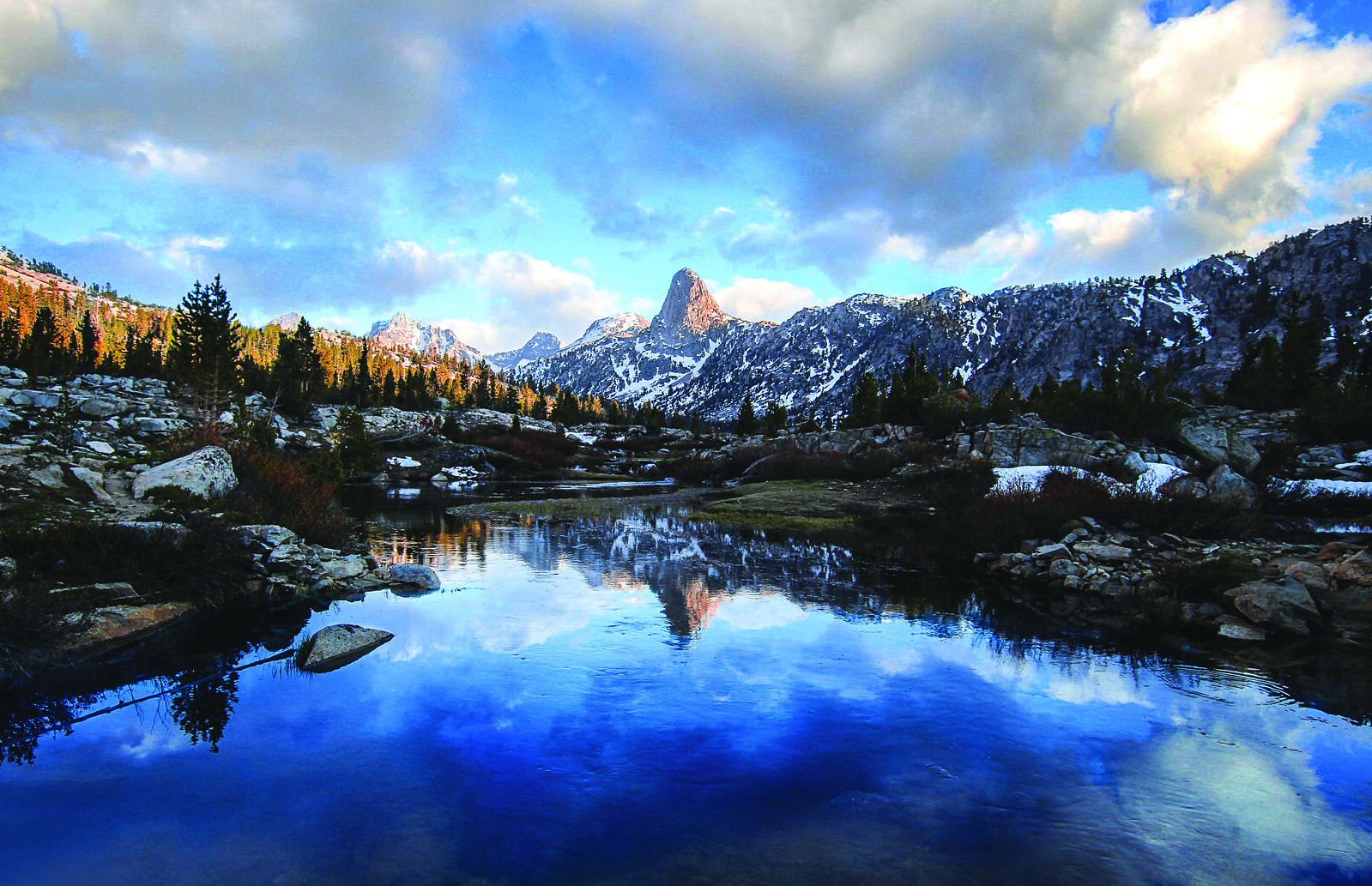 Fin Dome reflected in Dollar Lake, Kings Canyon National Park