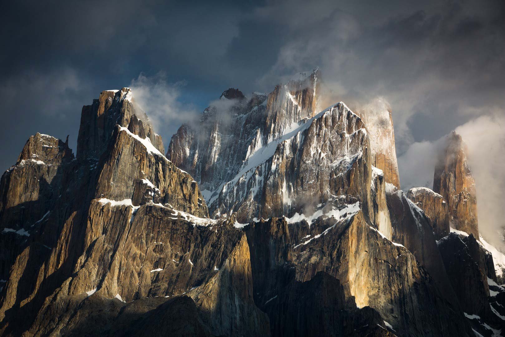 Trango Towers above the Baltoro Glacier