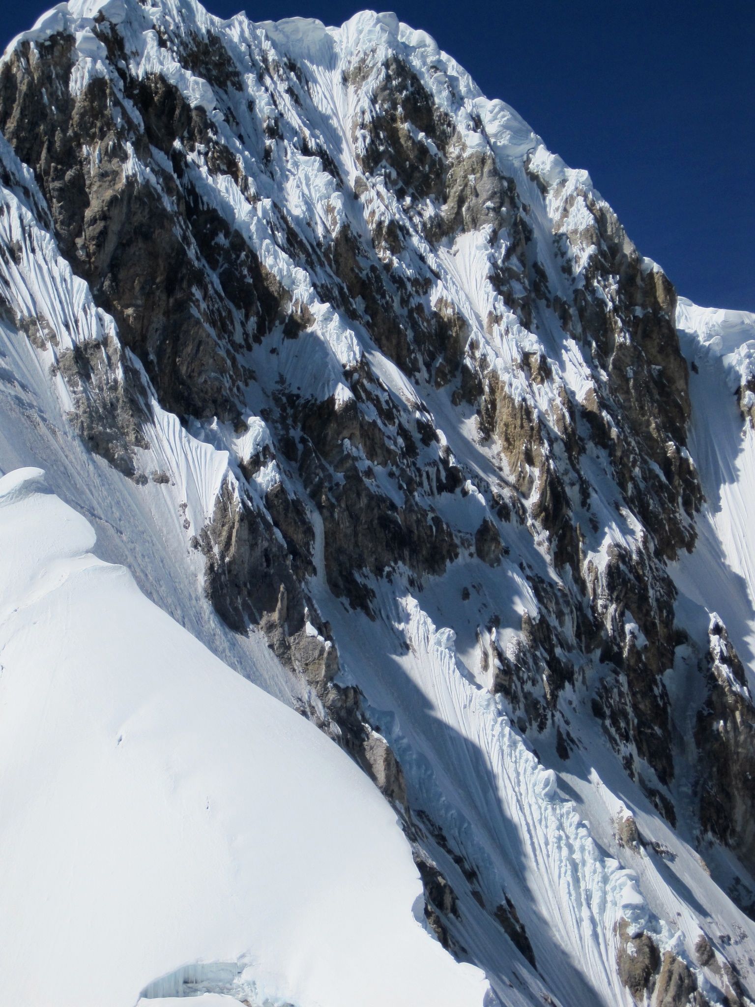 Siula Grande west face, Cordillera Huayhuash, Peru