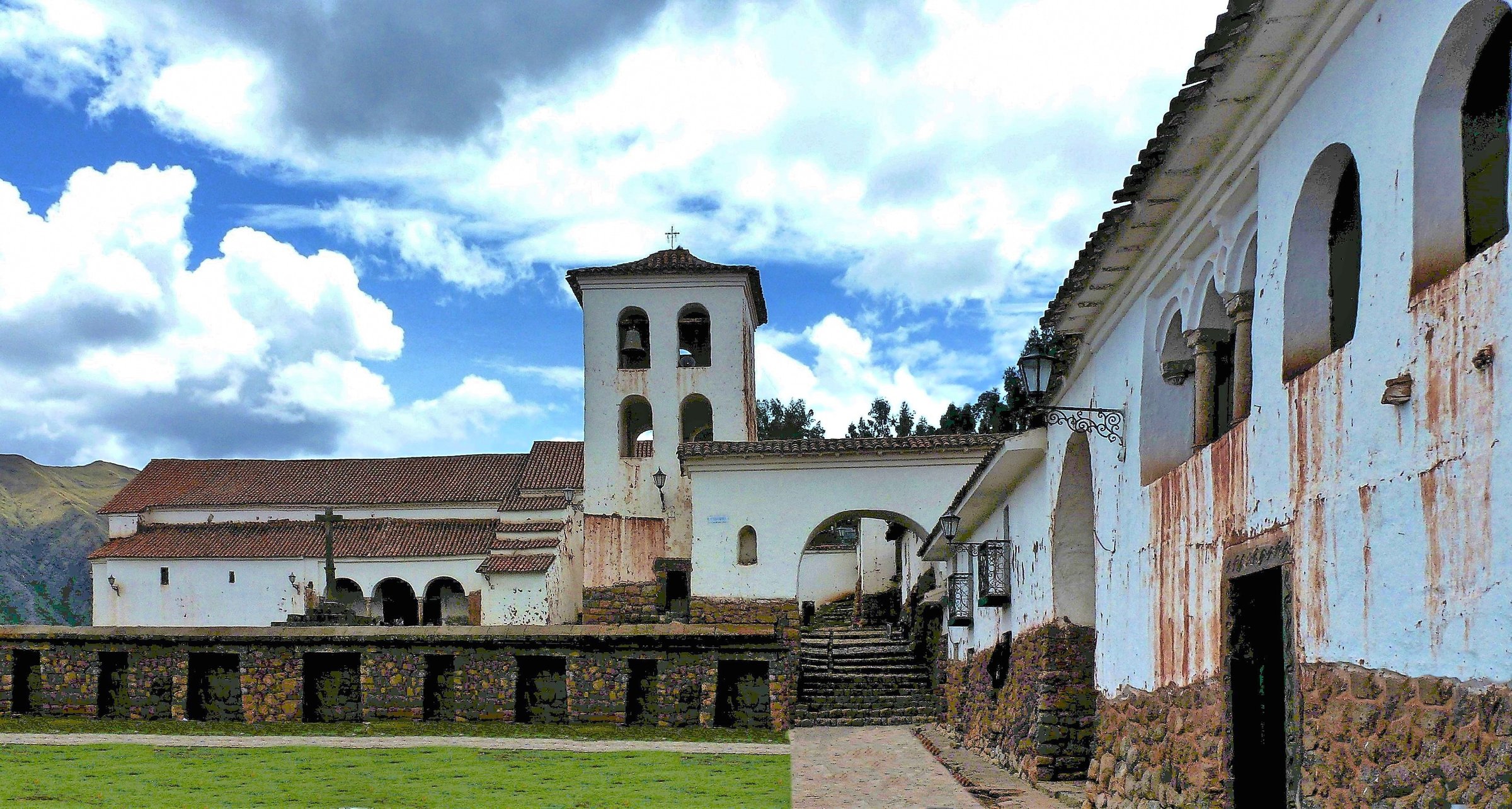Chinchero archaeological site and plaza, Sacred Valley, Peru