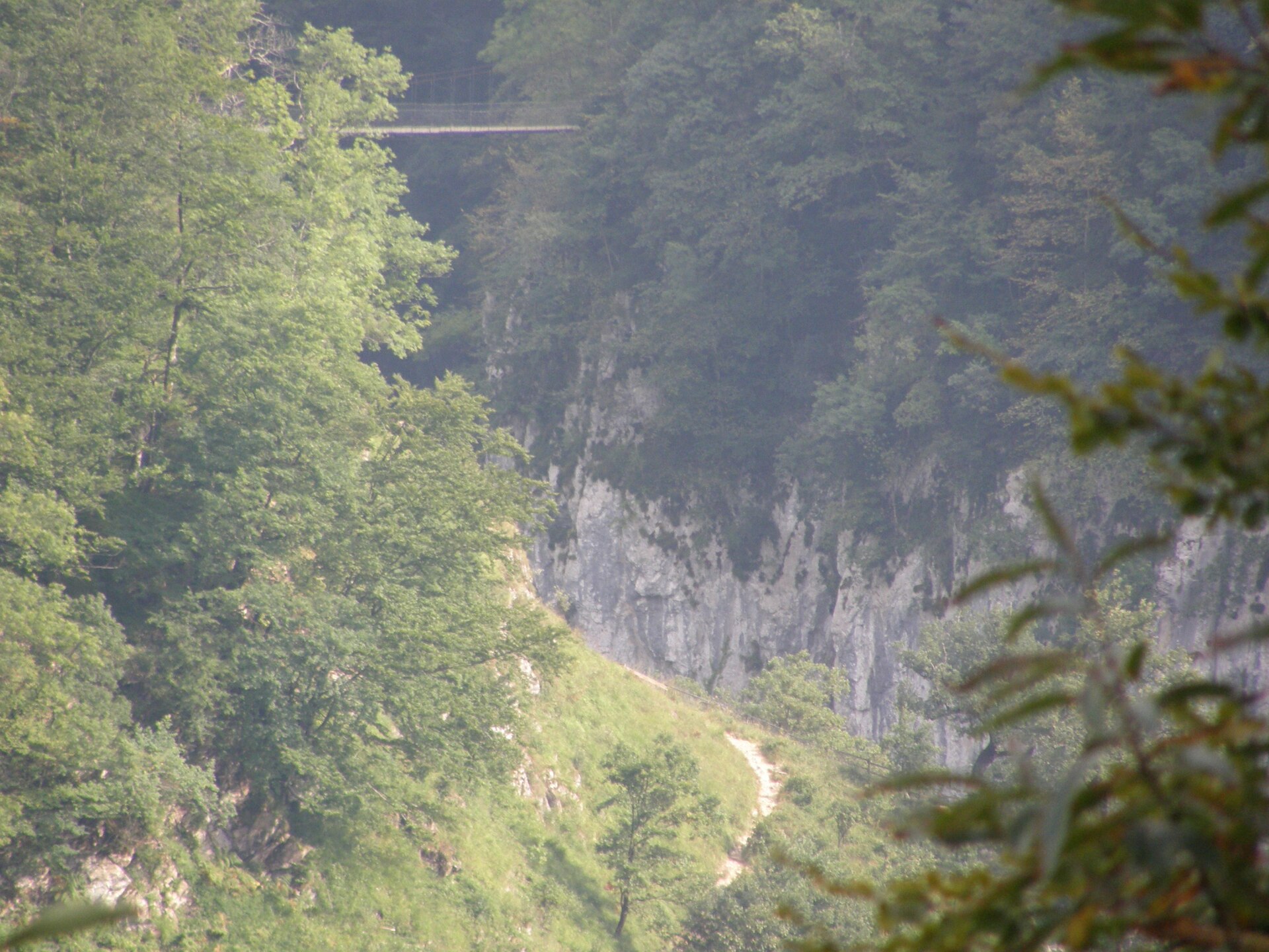 Passerelle d'Holzarte suspension bridge above the Olhadübi gorge