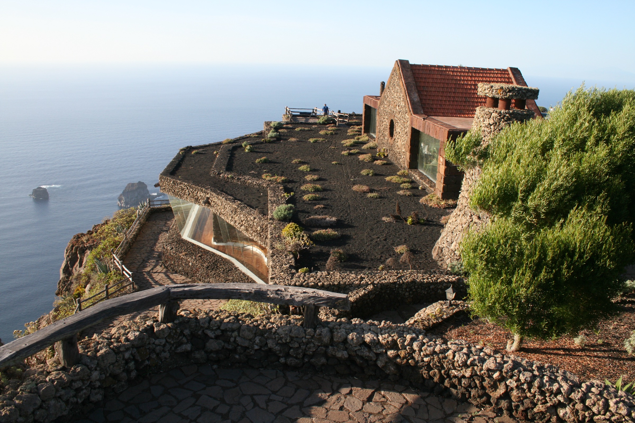 View of the El Golfo amphitheatre from the Mirador de la Peña, El Hierro