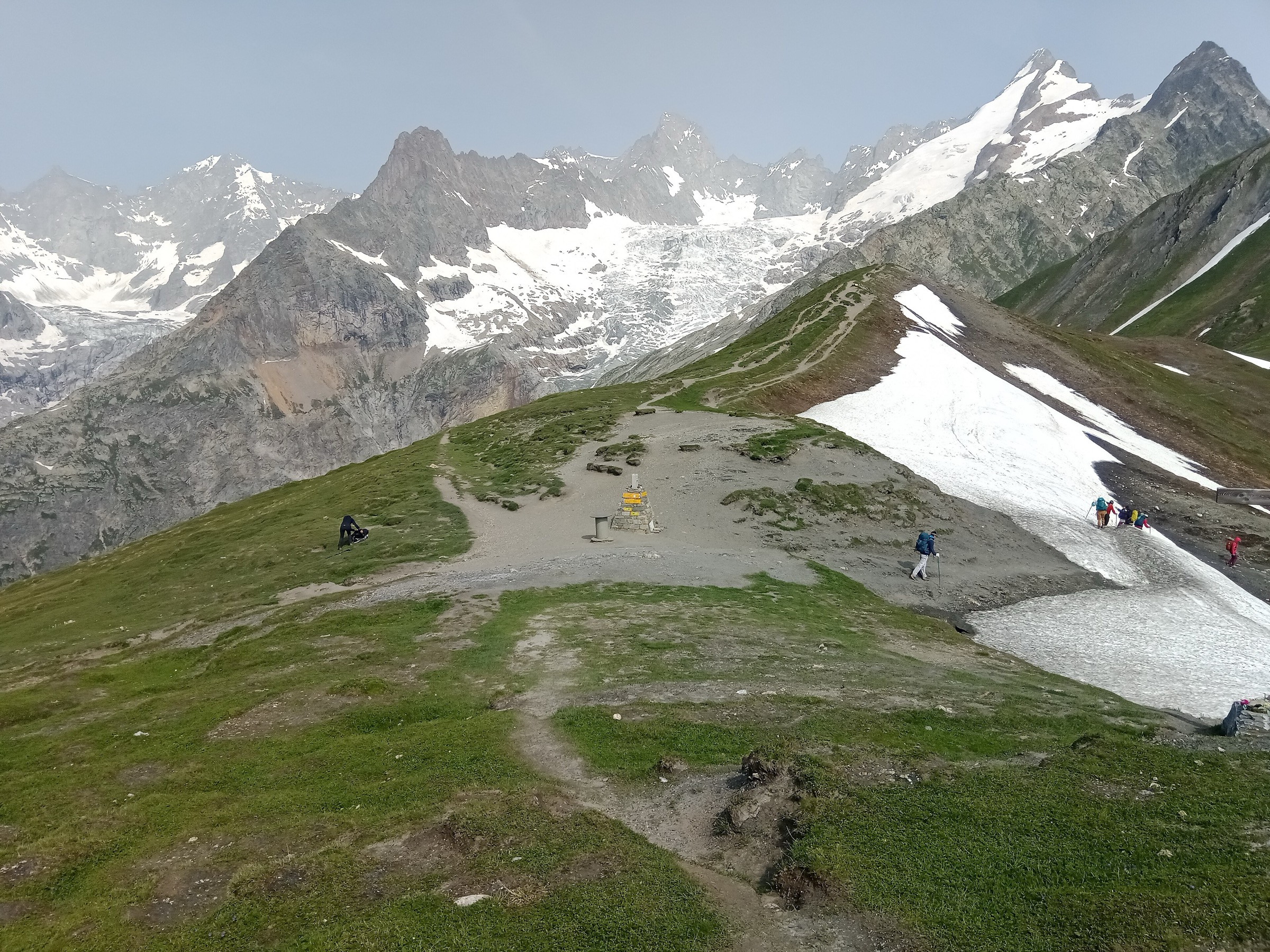 The Grand Col Ferret on the Italy–Switzerland border, on the Tour du Mont Blanc