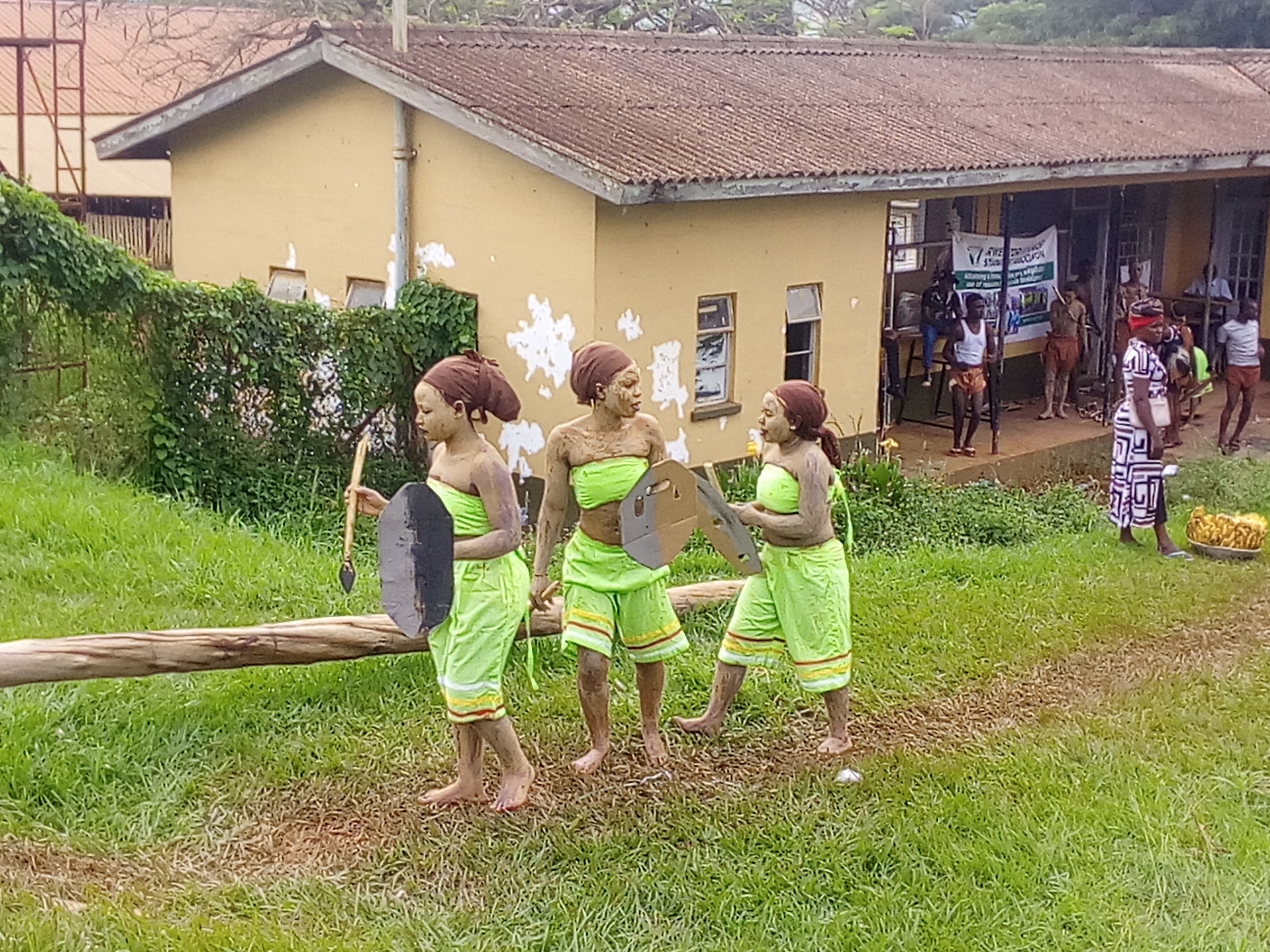 Bakonzo cultural scene at Ruboni village, in the Rwenzori foothills below Mihunga gate