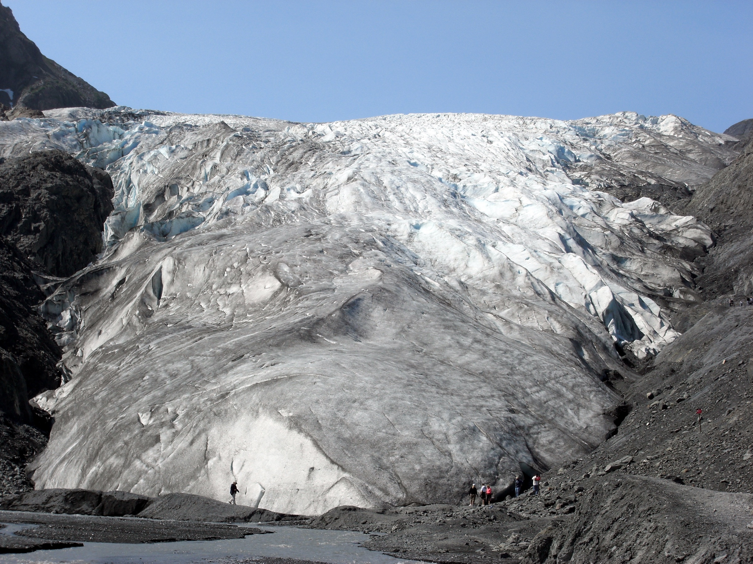 Exit Glacier from the lower overlook trail, Kenai Fjords National Park, Alaska