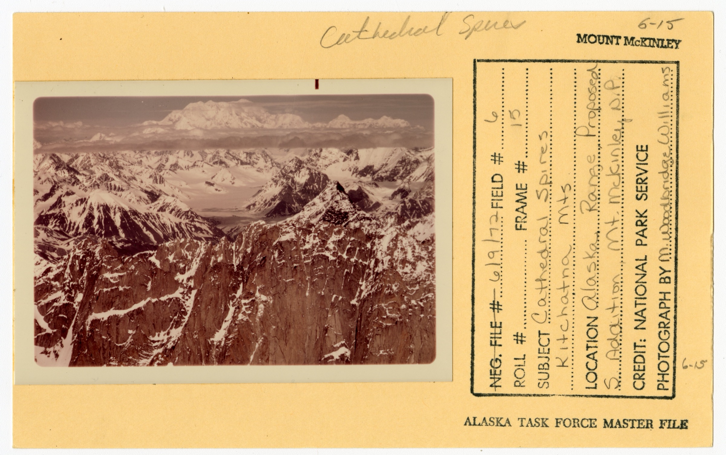 The Cathedral Spires of the Kichatna Mountains, western Alaska Range