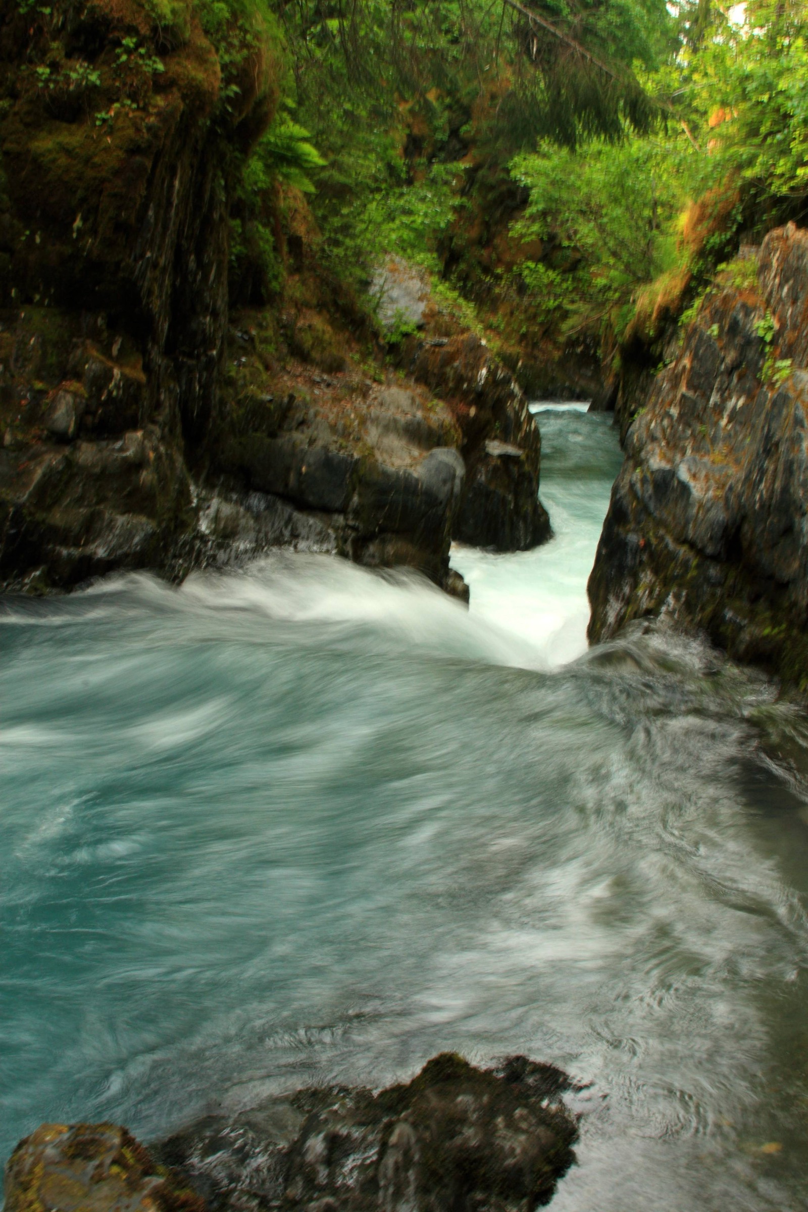 Water in the Winner Creek Gorge, Girdwood