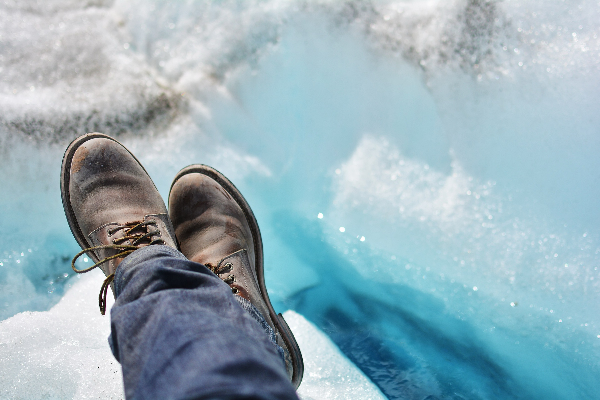 Boots at the Worthington Glacier viewing platform, Thompson Pass