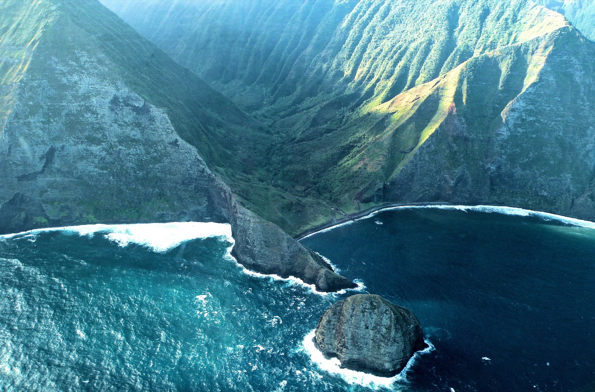 États-Unis — Molokaʻi : falaises côtières